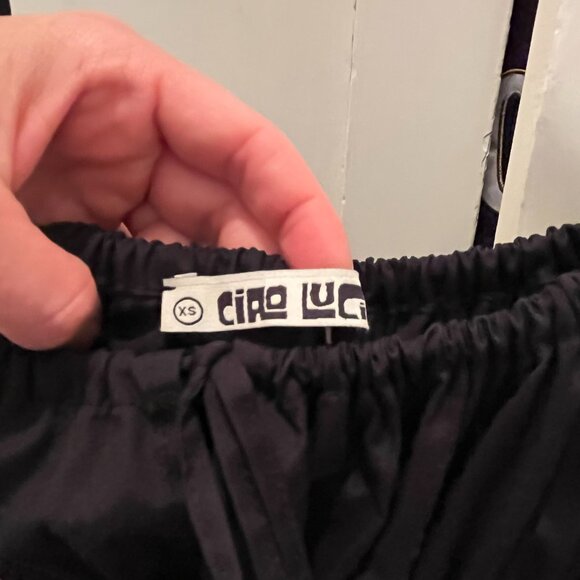 Ciao Lucia Gabriela Black Cotton Dress - Picture 4 of 4